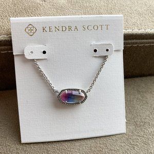 Kendra Scott Elisa Necklace Silver Watercolor